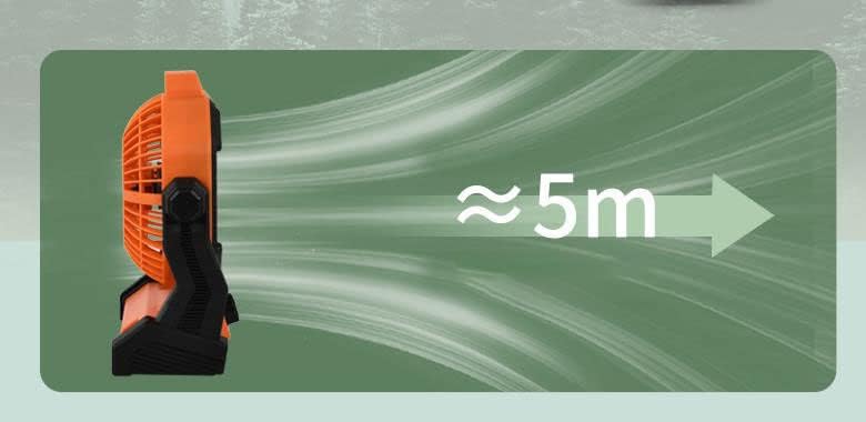 Fan USB Fan Outdoor Fan Table Fan 360° Rotation Portable Fan Lamp LED Camping Lighting Emergency Light Bedroom Office Desk Fan Lamp Low Noise Cooling (Black)x20