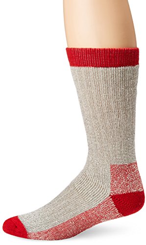 Terramar Superior Warmth Comfort Thermal Wool Boot Socks (Pack of 2), Light Grey