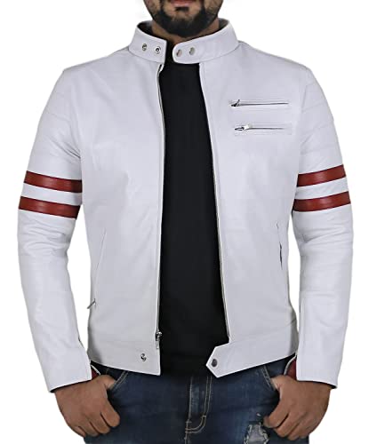 Laverapelle Men's Genuine Lambskin Leather Jacket (Black, Biker Jacket) - 1501535