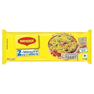 MAGGI 2-Minute Instant Noodles, 420 Grams Pouch, Masala Noodles With Goodness Of Iron, Made With Choicest Quality Spices, Favourite Masala Taste