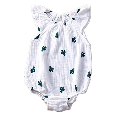 AYIYO Toddler Cactus Print Bodysuit Romper Cover