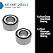 TRQ Front Wheel Bearing Set Compatible with 2002-2008 Jaguar X-Type