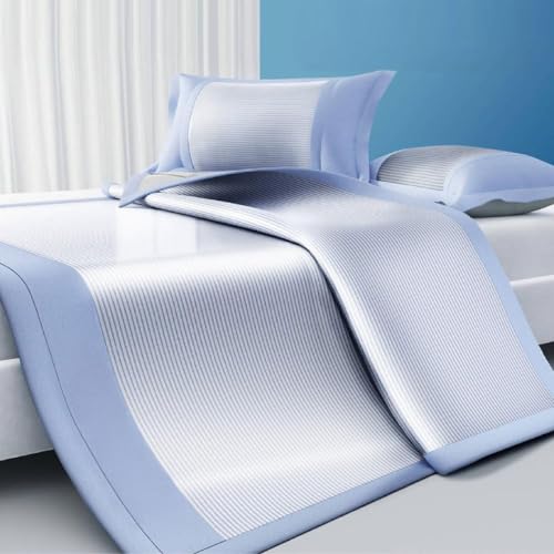 Sommeil estival chaud paisible grâce au tapis à ressorts en bambou et ses taies lavables