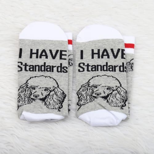 I Have Standards 2 Pairs Poodle Socks - Standard Poodle Dog Mom Dad Gift3
