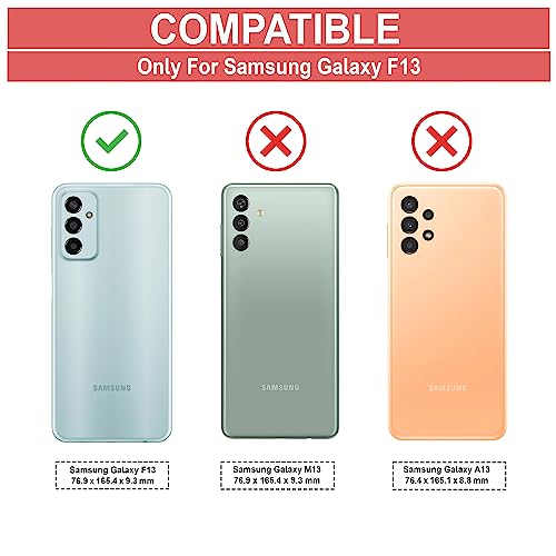 Image of Zapcase Back Case Cover for Samsung Galaxy F13 | Compatible for Samsung Galaxy F13 Back Case Cover | 360 Degree | Clear Case with Camera Protection | (TPU + PC | Matte Black)
