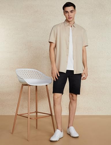 Image of Amazon Brand - Symbol Men's Cotton Rich Stretchable. Regular Fit Denim Shorts