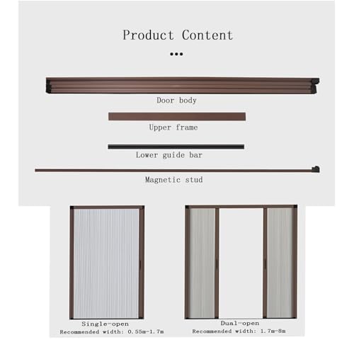 Porta pieghevole a nido d'ape personalizzabile, altezza 190/210/230 cm, design invisibile per armadio, bagno, libreria e porta del fienile, ideale per porte della cucina (95 x 210 cm)