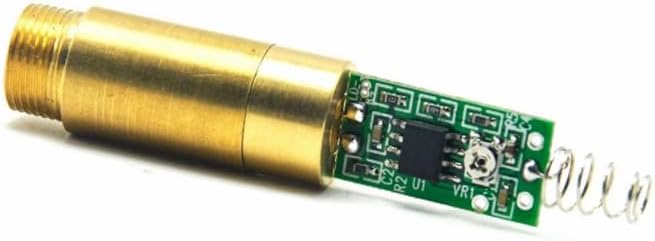 3pcs Industrial/Lab Green Lasers 532nm 5mw Laser Diode Dot Module 3V w/Driver & Brass Housing and Driver Board