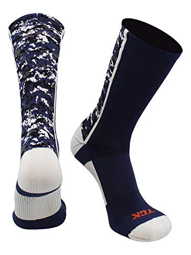 Image of TCK Athletic Crew Socks Digital Camo Football Basketball Lacrosse
