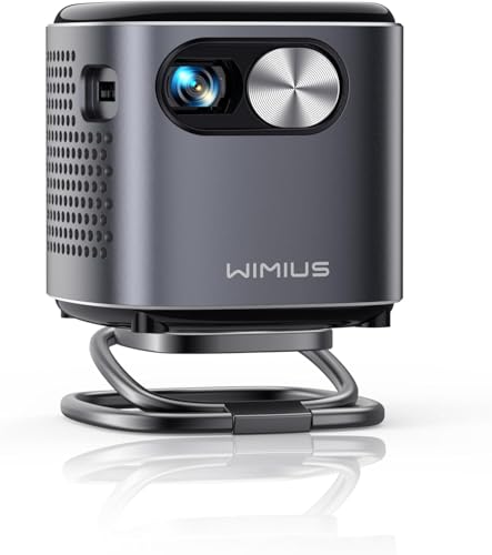 Mini Vidéoprojecteur DLP, Android 11.0 Ultra Courte Focale Vidéoprojecteur Rechargeable Portable WiMiUS Projecteur WiFi6 Bluetooth 1080P Full HD Supporté Auto Keystone,Zoom 50% pour Home/Extérieur/PS5