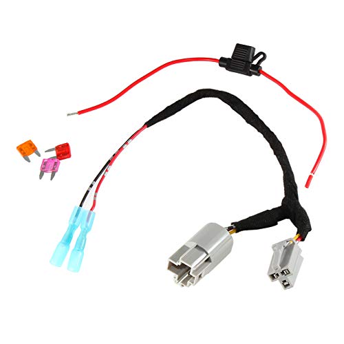 RED WOLF for 2001-2021 Jeep Wrangler JK JKU TJ Unlimited OEM Power Outlet 12 Volt Power Adapter Wire Harness Switch Socket to Add Backup Camera GMRS CB Radio Radar Detectors Portable GPS