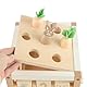 Bieco Motorikwürfel Hase Fine nachhaltiges Holz FSC® | Spielwürfel Baby | Motorikwürfel ab 1 Jahr Activity Würfel Activity Center Montessori