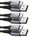 INIU USB C Charger Cable, [3 Pack 0.5+2+2m] USB A to USB C 3.1A Fast Charging, Braided Phone Charger Type C Cable for iPhone 17 16 15 Pro Max Samsung Galaxy S26 S25 S24 PS5 Huawei Pixel 10 etc.