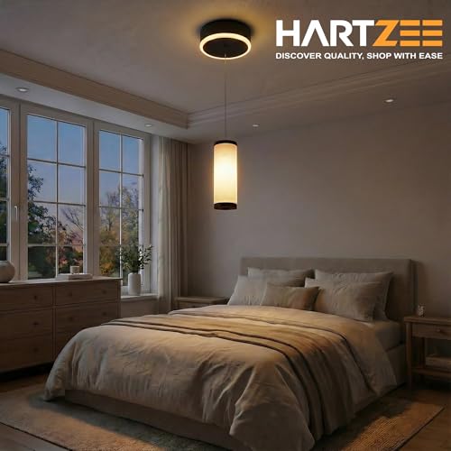 Image of Gleam Pendant Lamp Minimal Hanging Light Warm White Chandelier for Bedroom Living Room Kitchen Dining Area Cafe Decorative Ceiling Light