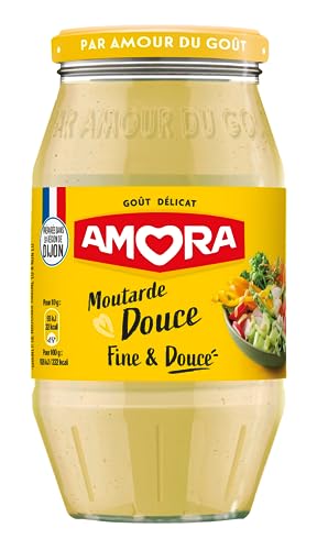 Amora Moutarde Douce Bocal Or, 435g