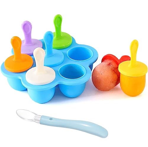 La Mejor Selección de Moldes para niños , tabla con los diez mejores. 45 U Chef Moldes de Silicona para Paletas de Hielo, Contenedor de Almacenamiento para alimentos caseros, Moldes de helado para niños, Prepara Paletas con Jugo, Yogurt, Fruta y Más