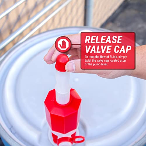 Trdrum30 Heavy Duty Drum Barrel Piston Action High Speed Siphon (5.5 Gpm) For 15 30 55 Gallon Bpa Free Hand Pumps #TOP3