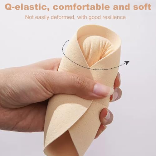 VOKMEMC 2 Paar Herausnehmbare Bh Pads Einsätze Damen Sport Cups Bh Füller Bh Ersatzschwamm Einsatz Brust Brust Pads Badeanzug Bademode Bh Formpolster Für Frauen Mädchen (Hautfarbe)