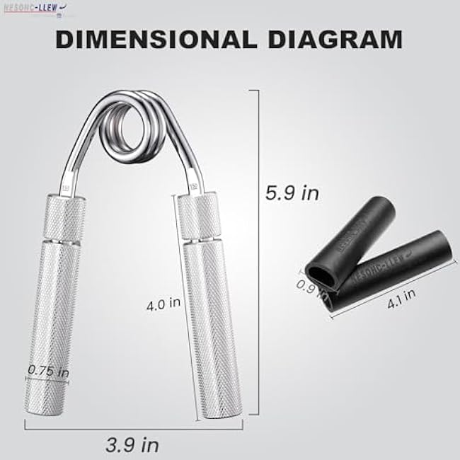 Adjustable Hand Grip Strength Trainer, Full Aluminum Alloy Handle, Grip Strength Adjustable Range 50-150 lbs