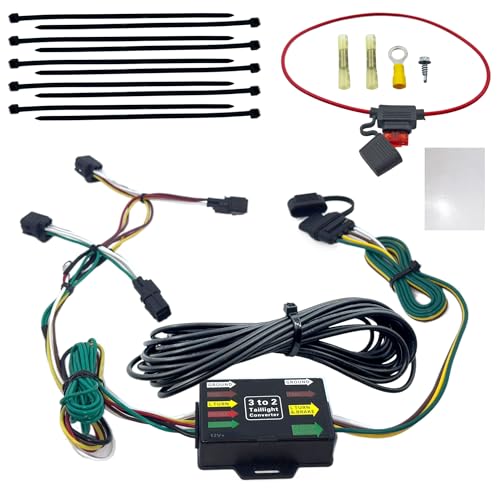 56491 4 Pin Trailer Wiring Harness Flat Output 56491 Compatible with Hyundai Palisade 2023 2024 2025, 4 Way Trailer Wire Harness