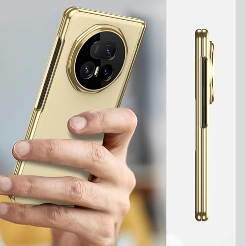 Coque Honor Magic V6 rigide protection intégrale charnière or et chrome - 5