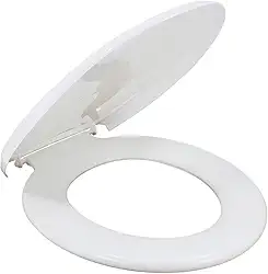 Assento Sanitário Plus Slim Almofadado Metasul Tampa De Privada Vaso Oval Branco