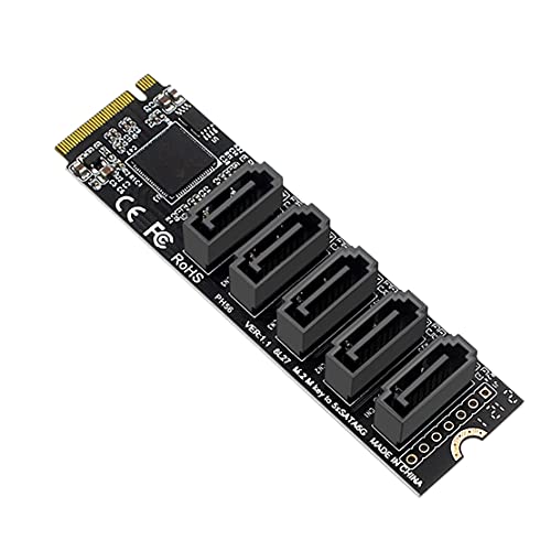 Adaptateur M.2 NGFF 5 ports SATA3.0 contre le manque de stockage