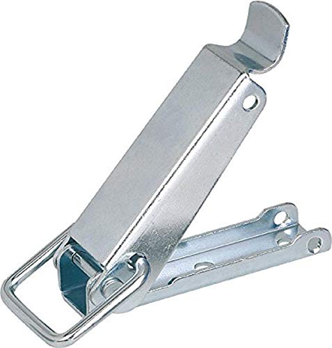 Image of Kipp 05535-2641352 Stainless Steel Latch with Pull Bar, Style B, Natural Finish, 3000 N Holding Force, Metric