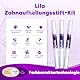Zahnaufhellung Stift (3 Stück)- Sofort Bleaching für weißere Zähne, Teeth Whitening Pen gegen Kaffee-Tee-Nikotinverfärbungen, Zähne aufhellen mit purpurnem Gel (Schnellwirkend & Minzaroma)