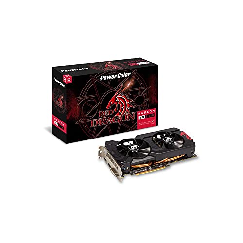 Placa de Vídeo PowerColor RX 570 GDDR5 de 4 GB RADEON RX 570 AXRX 570 4GBD5-DHDV3 / OC