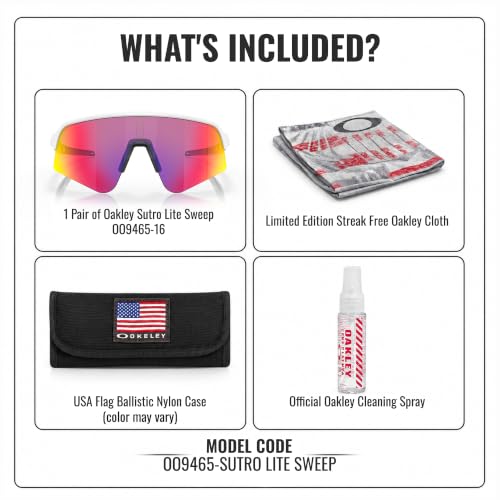 Image of Oakley SUTRO LITE SWEEP OO9465 Shield Sunglasses With Official Eyewear Kit