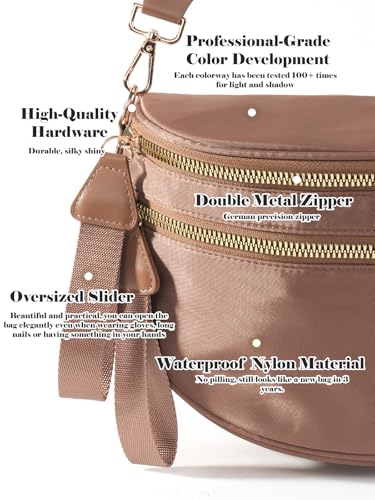 Pure Colour Spacious Crossbody Bag