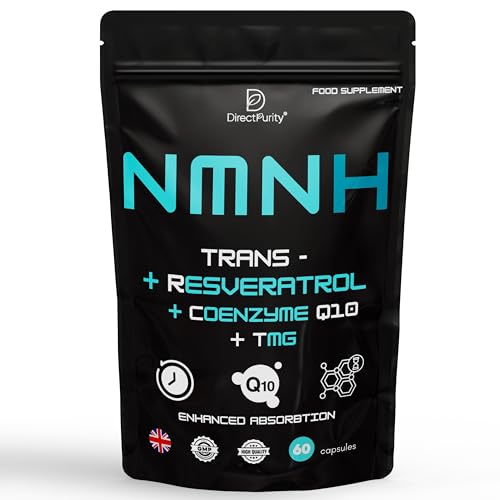 NMNH Supplement 600 mg, with Trans Resveratrol, CoQ10 and TMG, NM...