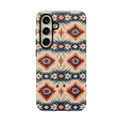 Coque rigide mate Samsung S24 anti-traces motif géométrique
