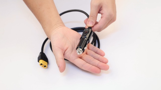 Enchufe Universal Para Encendedor De Cigarrillos De Automóvil De 12 V, Adaptador De Cable De Alimentación Con Botón De Interruptor LED, Enchufe Macho