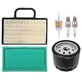 Dylawnio 499486S 698754 Air Filter 492932S AM125424 Oil Filter for John Deer D130 D140 L120 L111 L118 LA135 LA130 LA120 LA140 LA145 LA150 Z425 BS 18-26 HP Intek V-Twins Engine Lawn Mower Tractor