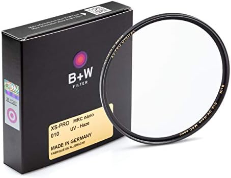 B + W 37mm UV Protection Filter (010) for Camera Lens - Xtra Slim Mount (XS-PRO), MRC Nano, 16 Layers Multi-Resistant and Nano Coating, Photography Filter, 37 mm, Clear Protector