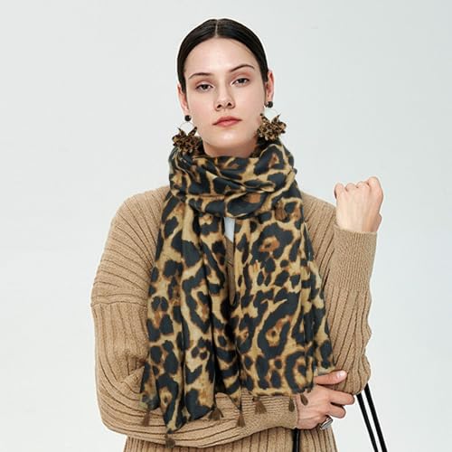 zhxinashu Boho Scarf for Women Soft Elegant Shawl Wraps Scarves with Bracelet Earrings4