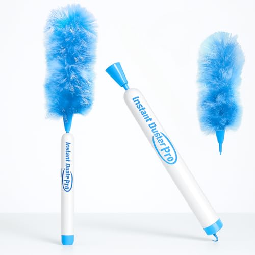 Plumeau électrique sans fil Instant Duster PRO Original, comme vu à la télévision, brosse électrique rotative, contre les toiles d'araignées et la...