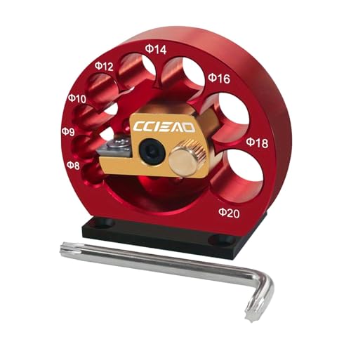 Gabarit pour barres rondes multi-diamètres outil aluminium bois - 2