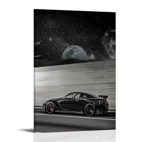 JDM R35 Ԃ̔|X^[ |X^[GLoXǃA[grO[QGǃA[gʐ^vgƂ̐Q̑ 24x36inch(60x90cm) Frame-style