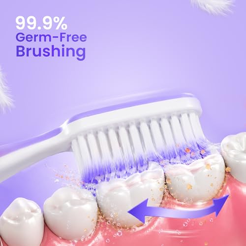 Image of Enshine Advance Clean+ Soft Toothbrush for Adults - Pack of 5 | Ultra Soft Tapered PBT Bristles | Tooth Brush Set with Non-Slip Grip | Manual Toothbrushes for Sensitive Gums & Enamel | Multi-Color