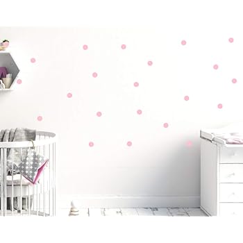 Timalo Wandtattoo 128 Stuck Pastellfarbene Punkte Kinderzimmer Madchen Rosa Kreise Aufkleber Pastell Amazon De Kuche Haushalt