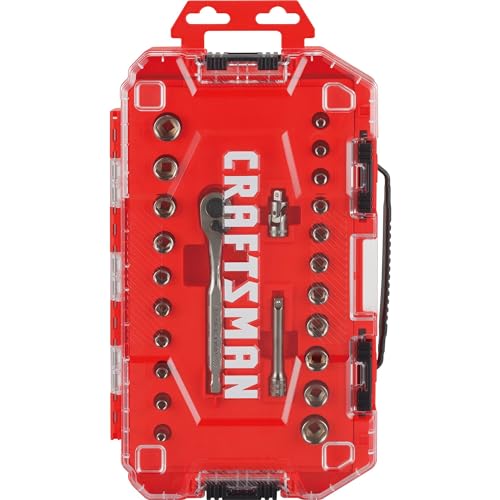 Craftsman 24-Piece 1/4" Drive SAE/Metric Mechanics Tool Set (CMMT12028)