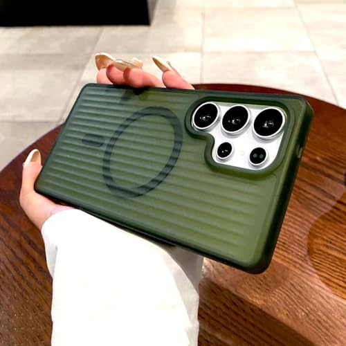 Coque Samsung S23 Ultra vert foncé mate idéale pour rester chic au bureau et en voyage