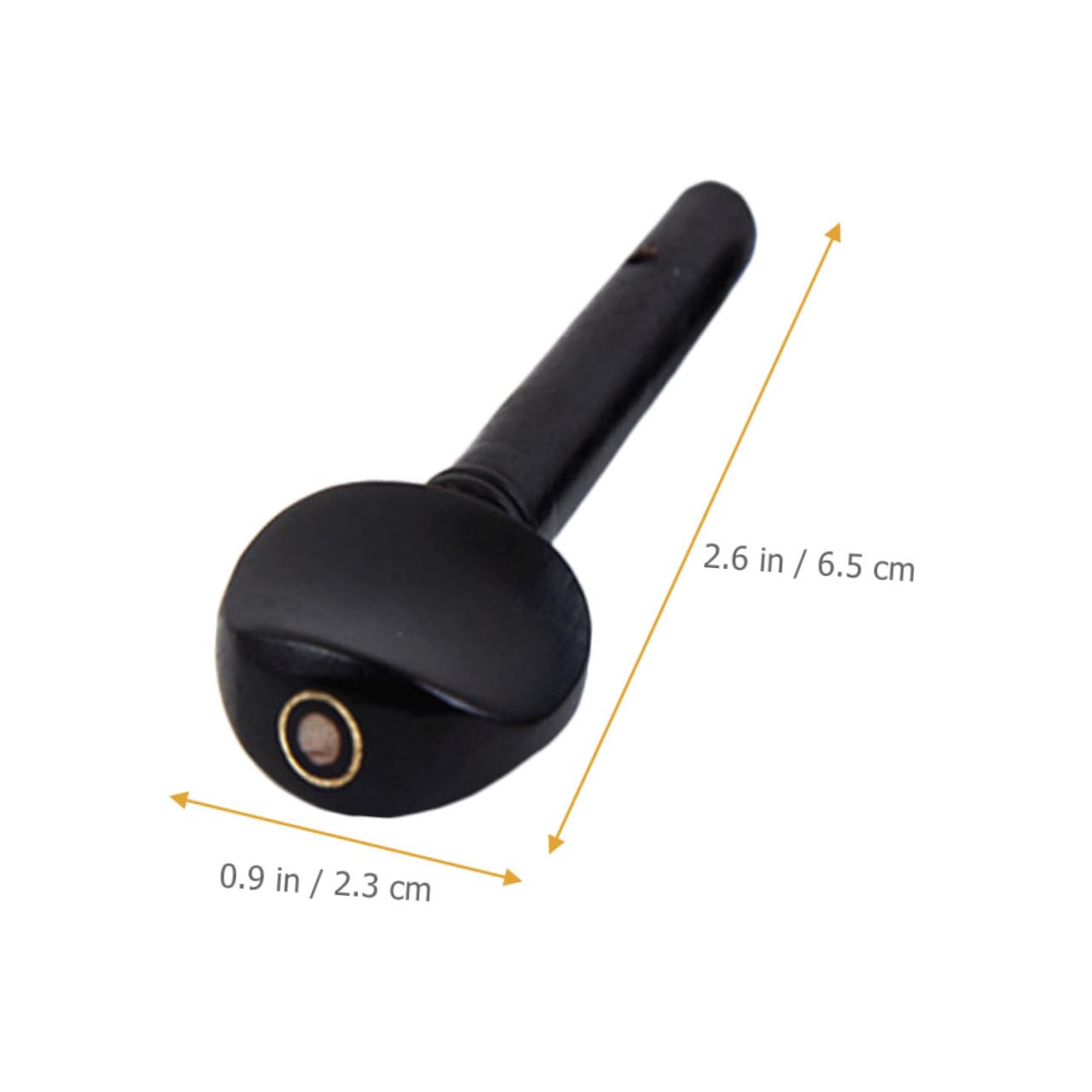 CORHAD 4Pcs Ebony Violin Tuning Pegs Durable String Instrument Accessories for Oud Comfortable Non Slip Knob Easy String for Musicians Replacement