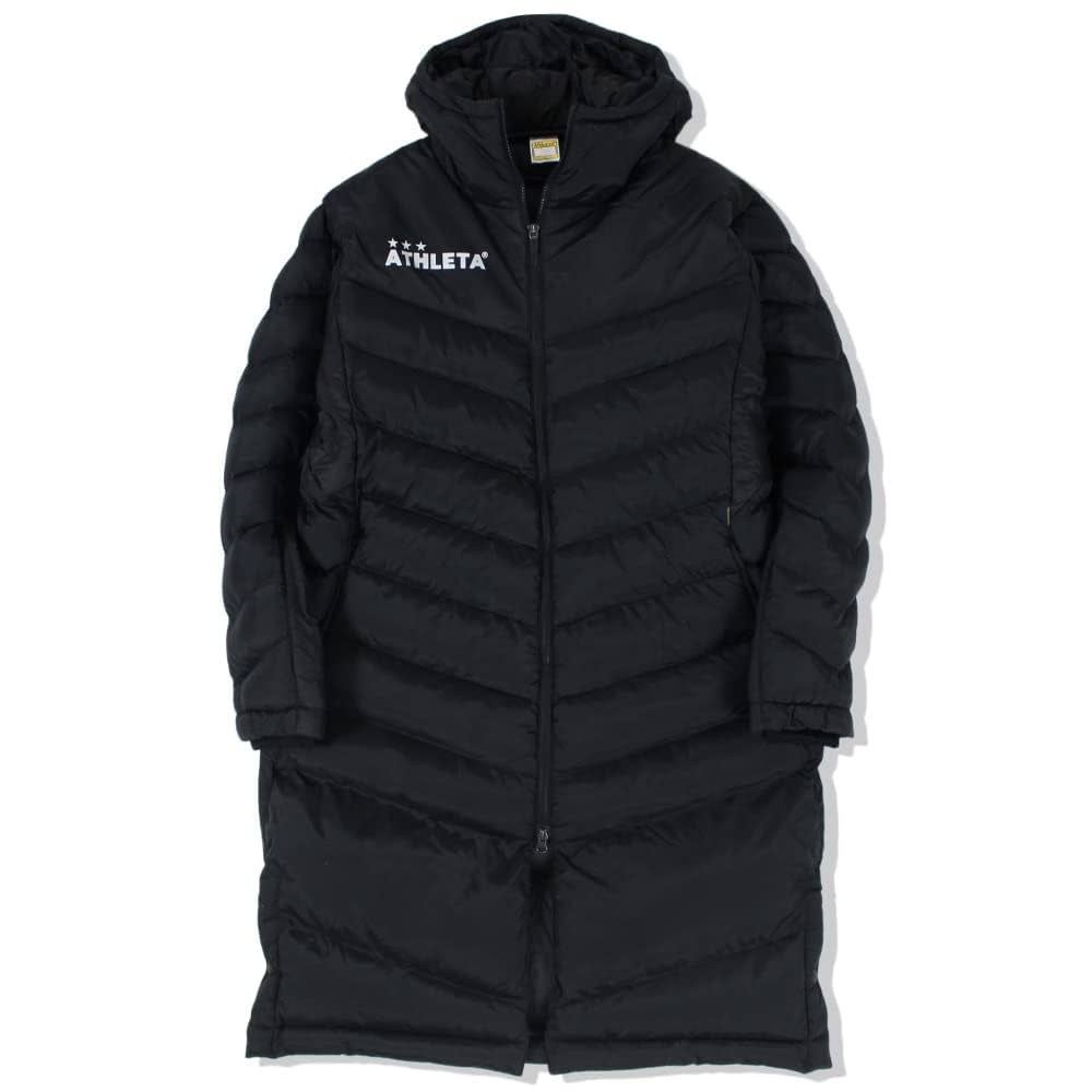ATHLETAフード付きダウンコート Mサイズ ブラック Amazon | (アスレタ) ATHLETA ベンチコート M BLK | ジャージ