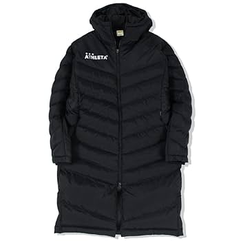 ATHLETA ベンチコート　ブラック　Sサイズ アスレタ（ATHLETA）（キッズ）サッカー フットサルウェア