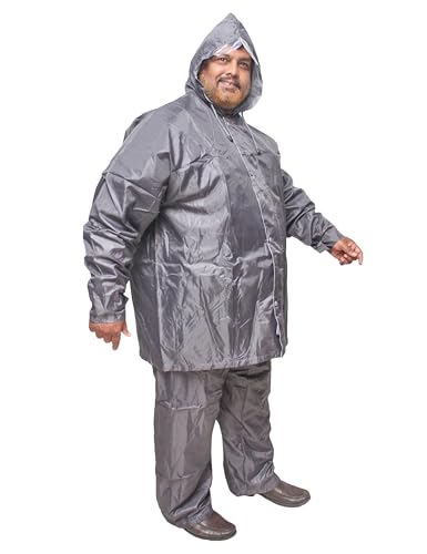 Image of Goodluck 100% waterproof Raincoat Big Size /Rainsuit /Rainwear for mens, sturdy, reusable, suited for plus size