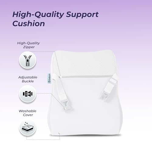 Image of Billebon Memory Foam Car Neck Pillow | Universal Headrest Cushion| Mesh Soft Fabric Hybrid| Adjustable Strap Buckle| Removable Cover| Orthopaedic Neck Support| Driving Comfort Pain Relief (Pack of 2)